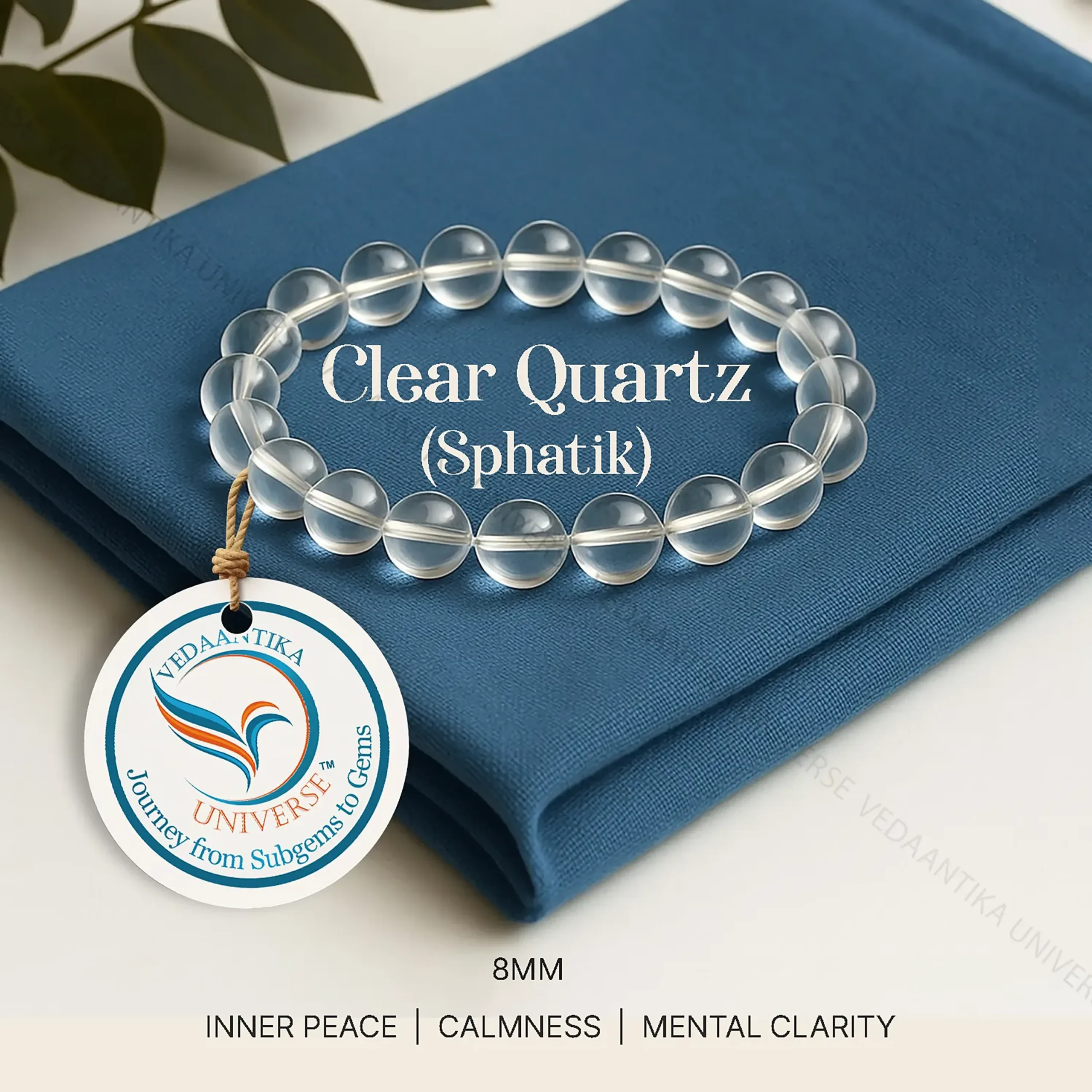 Clear Quartz (Sphatik) Bracelet