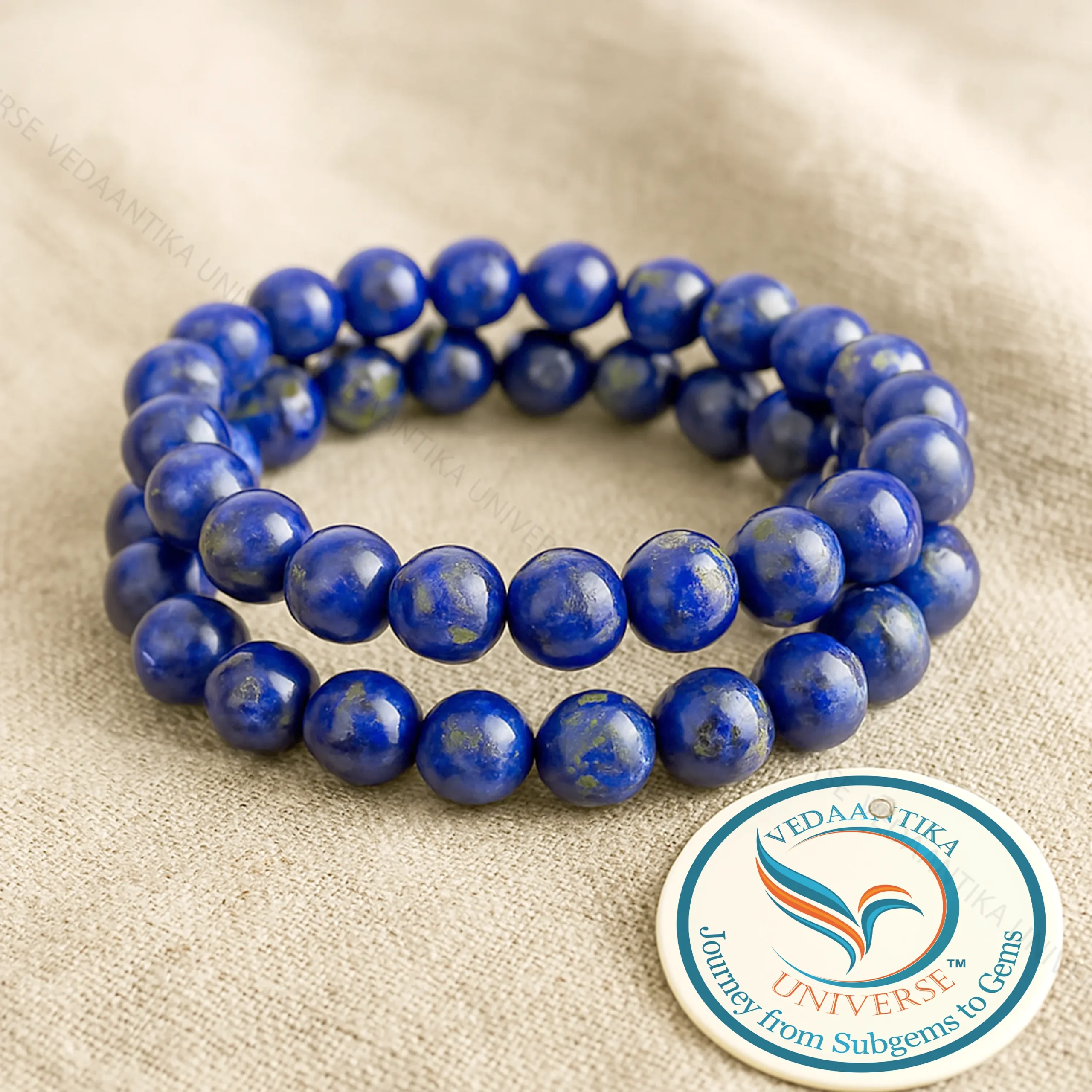 Lapis Lazuli Crystal Bracelet Blue Beads