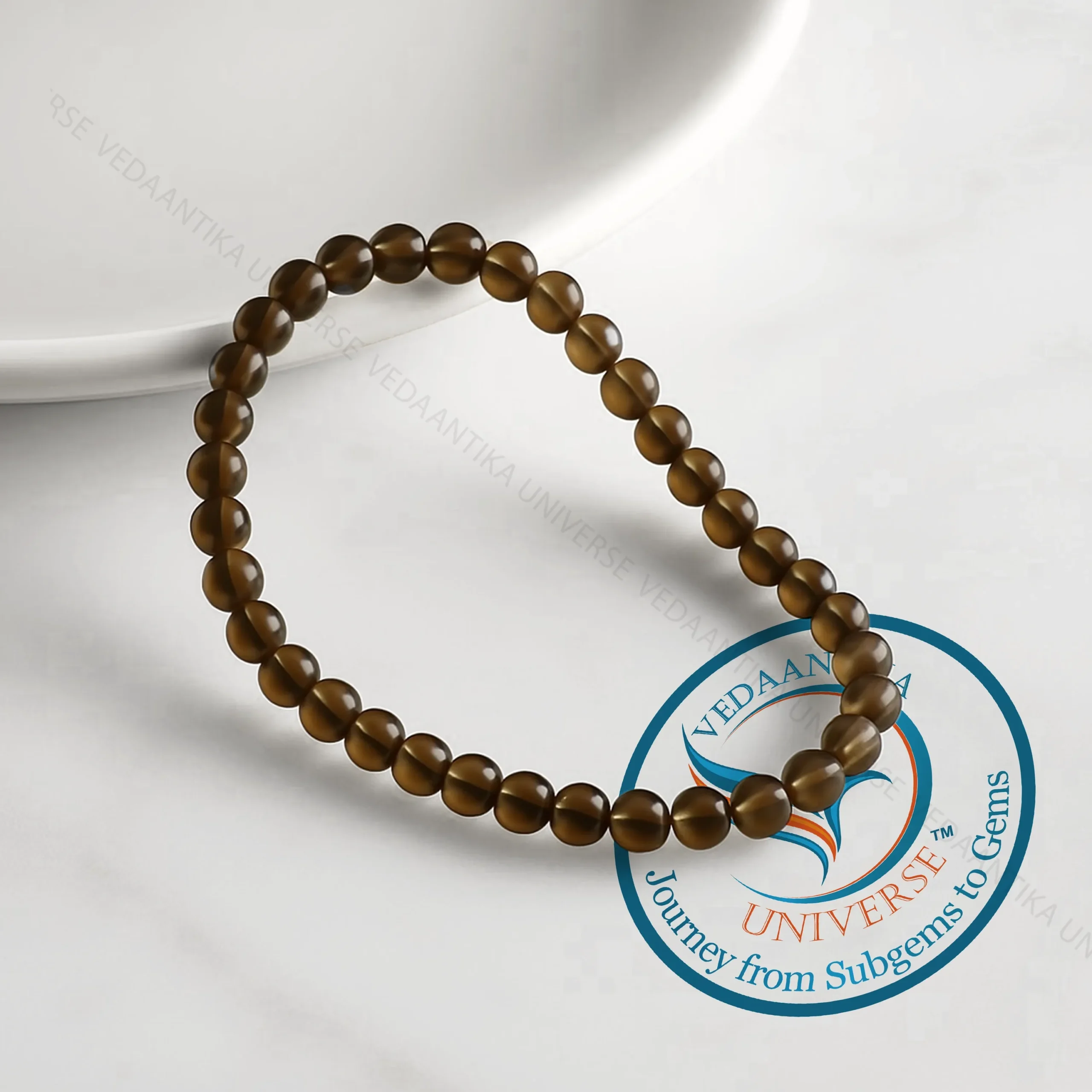 Smoky Quartz Bracelet natural crystal for grounding and protection