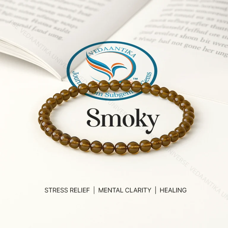 Smoky Quartz Bracelet for Grounding & Stress Relief | AAA Collection