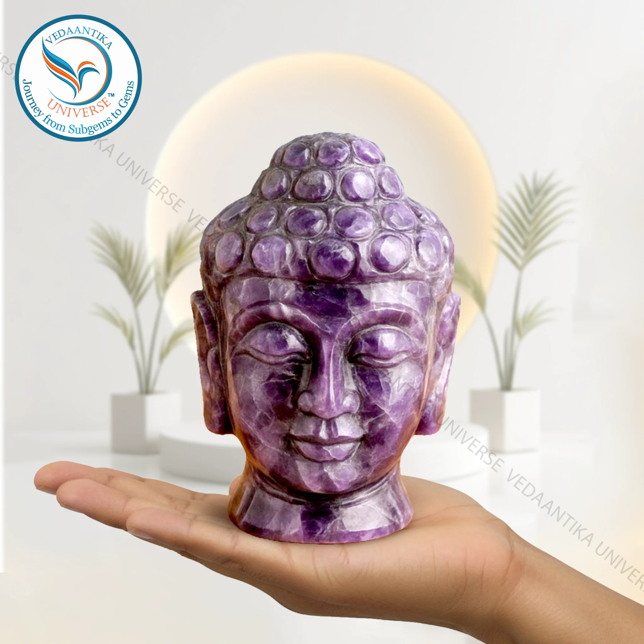 Amethyst Buddha Head Natural