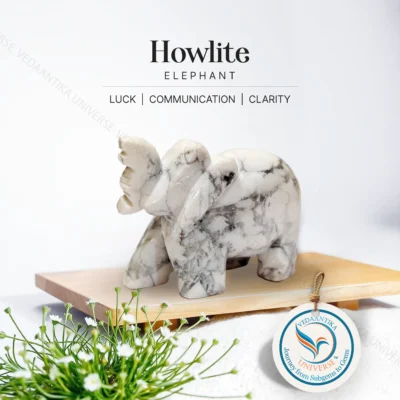 Howlite Elephant