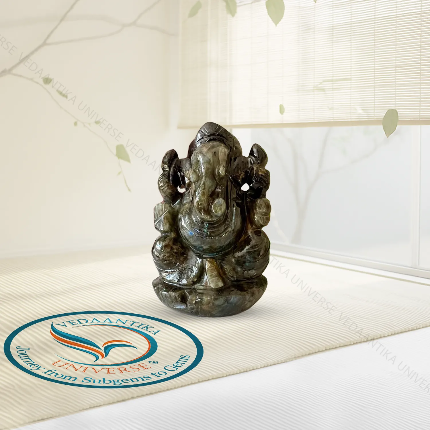 Labradorite Ganesha Idol for mental clarity and insight