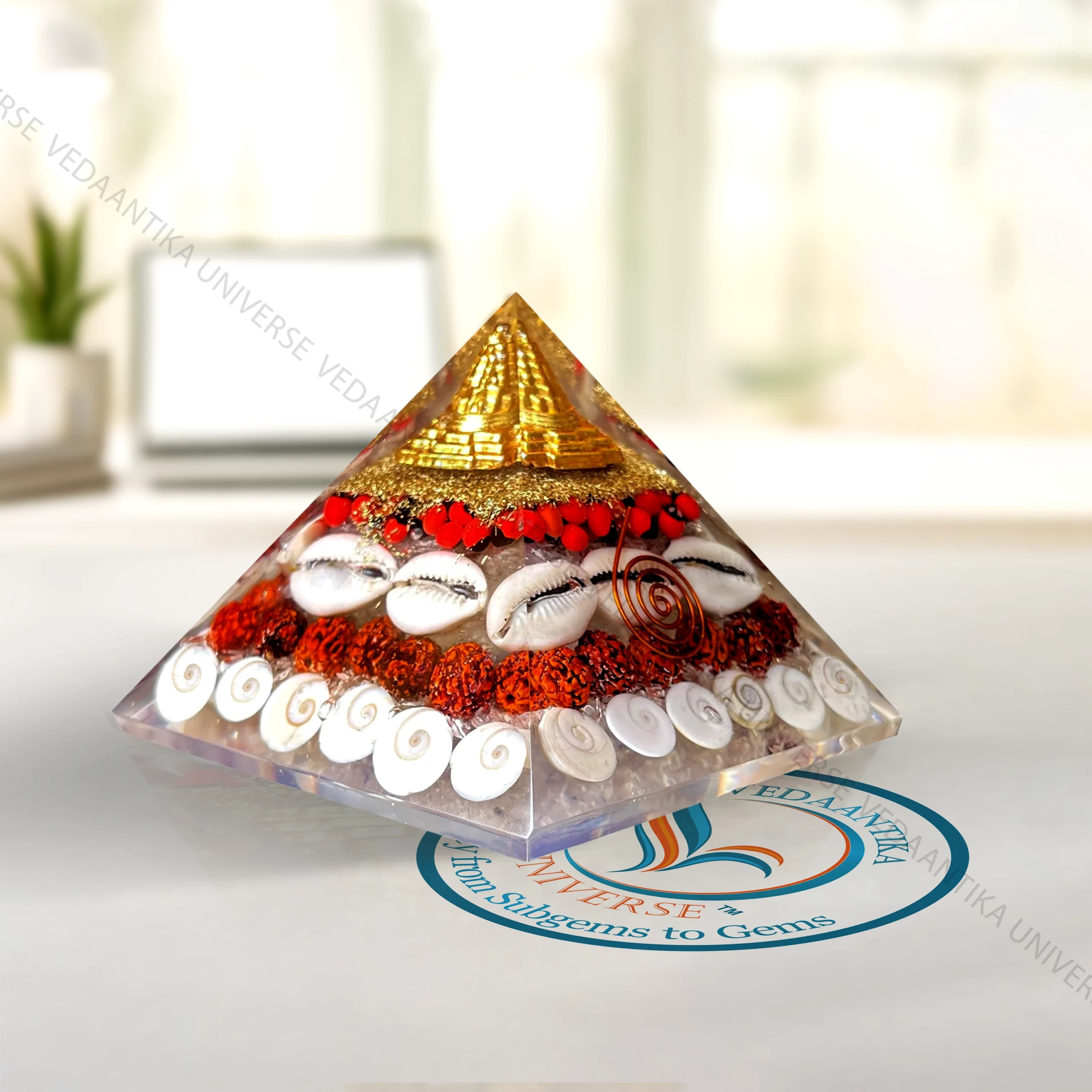 natural Maha Laxmi Gomti Yantra Pyramid vastu remedy