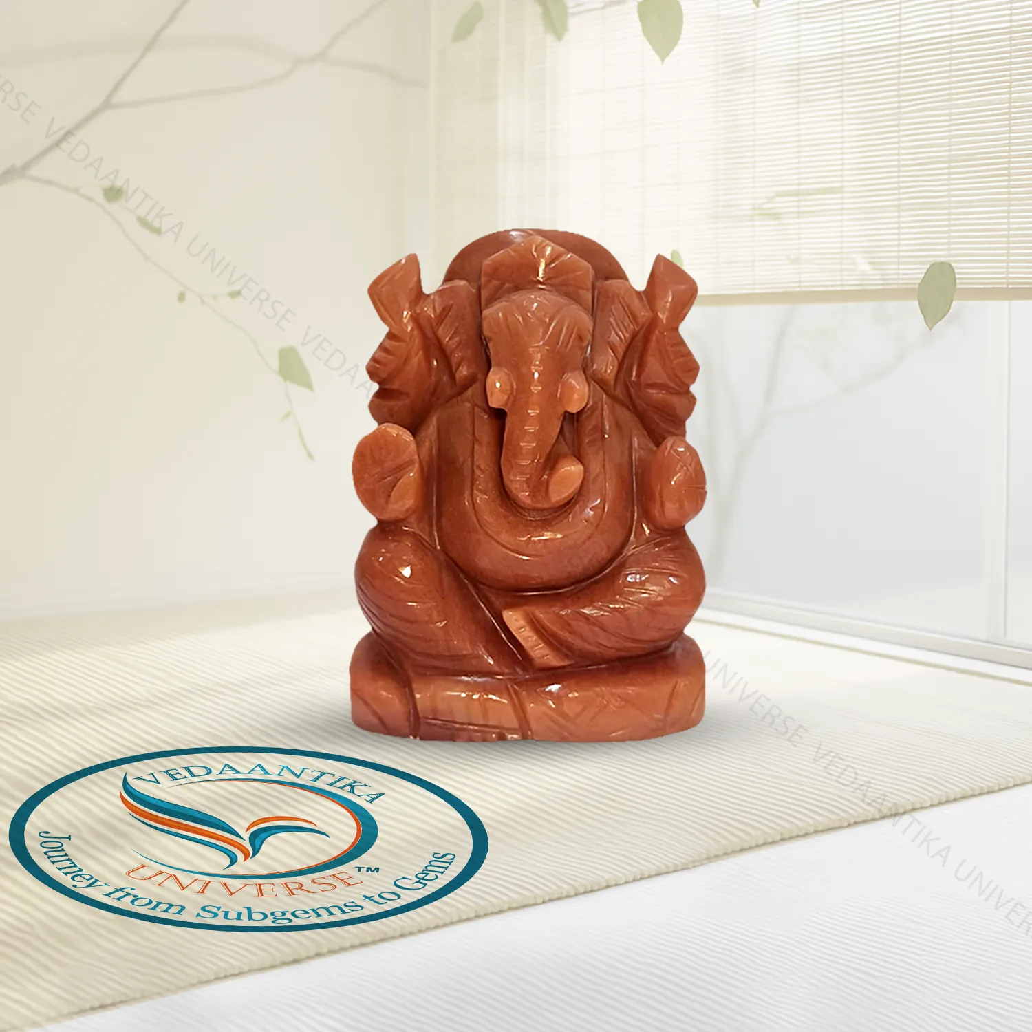 Red Aventurine Ganesha for motivation and action