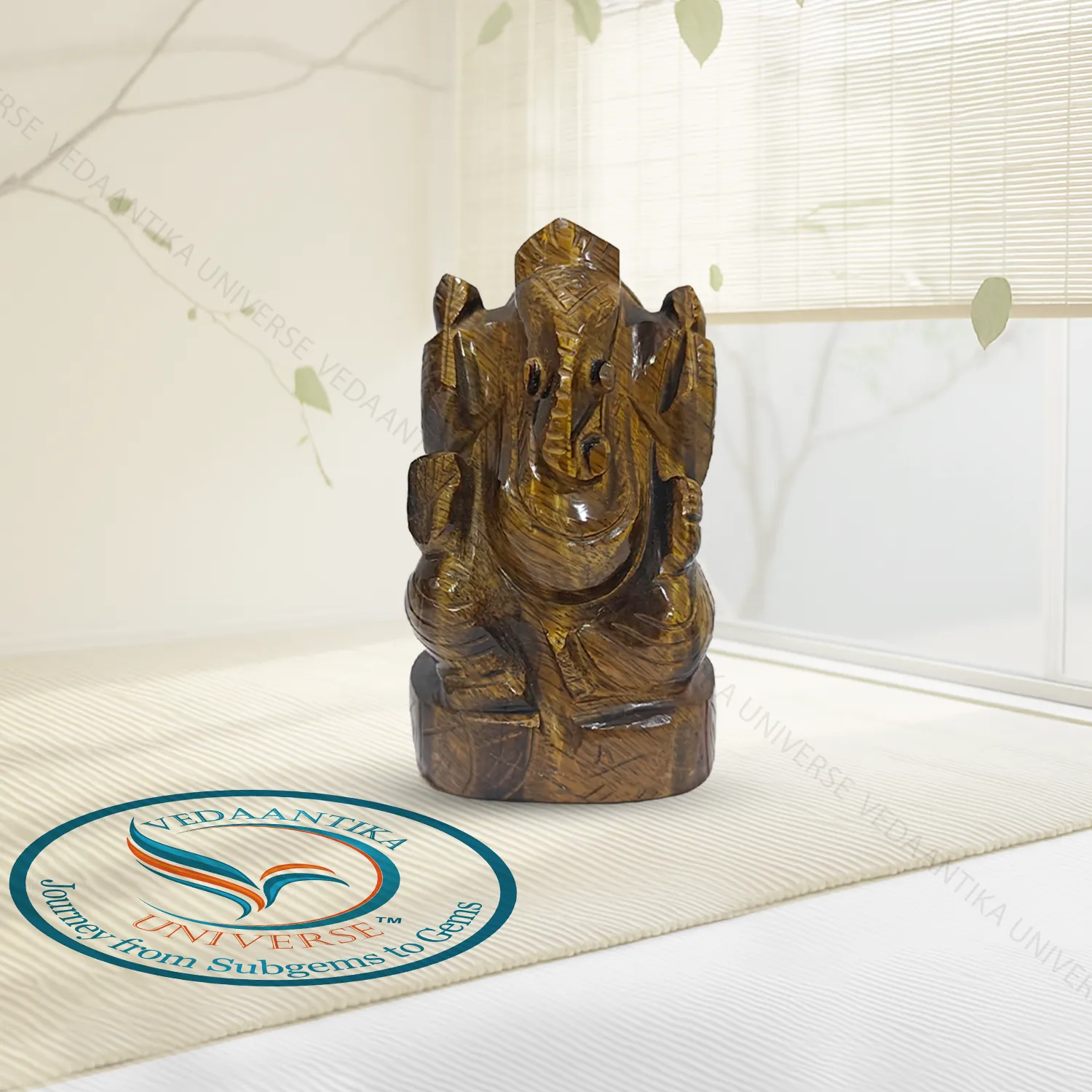 Natural Tiger Eye Ganesha for decision making