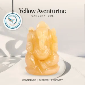 Yellow Aventurine Ganesha Idol for Decision Clarity & Direction