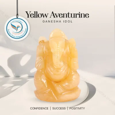 Yellow Aventurine Ganesha Idol for decision clarity