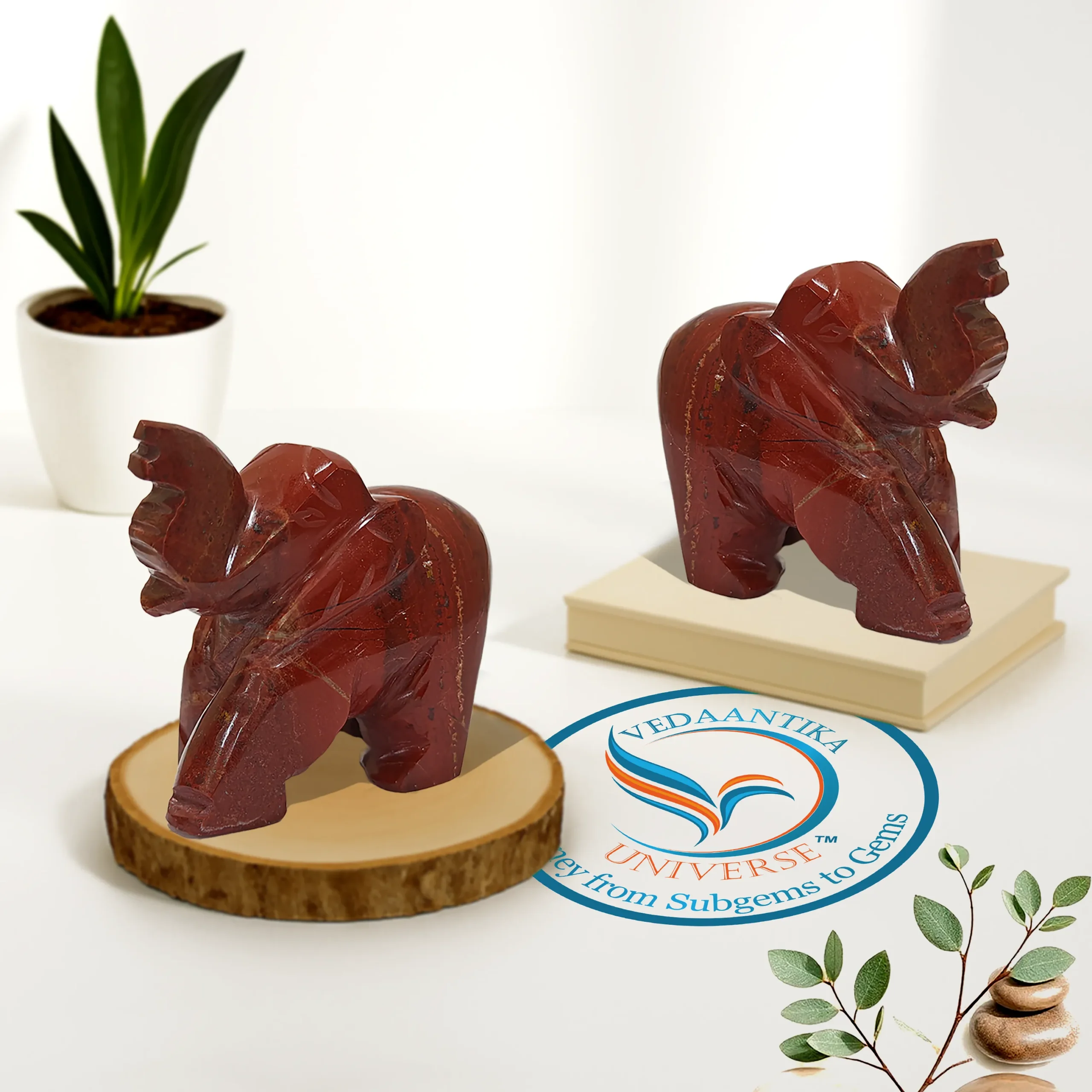 Red Jasper Elephant natural