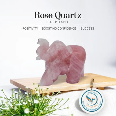 Rose Quartz Elephant