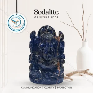 Sodalite Ganesha Idol for Clarity & Decision Making
