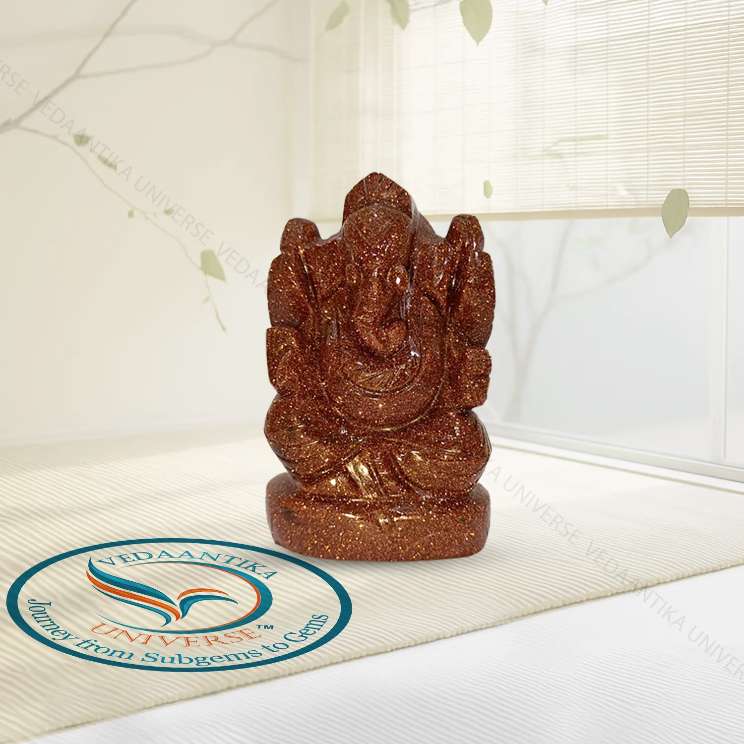 Sunstone Ganesha Idol for enthusiasm and uplifted mindset