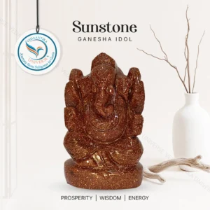 Sunstone Ganesha Idol for Positivity & Confidence