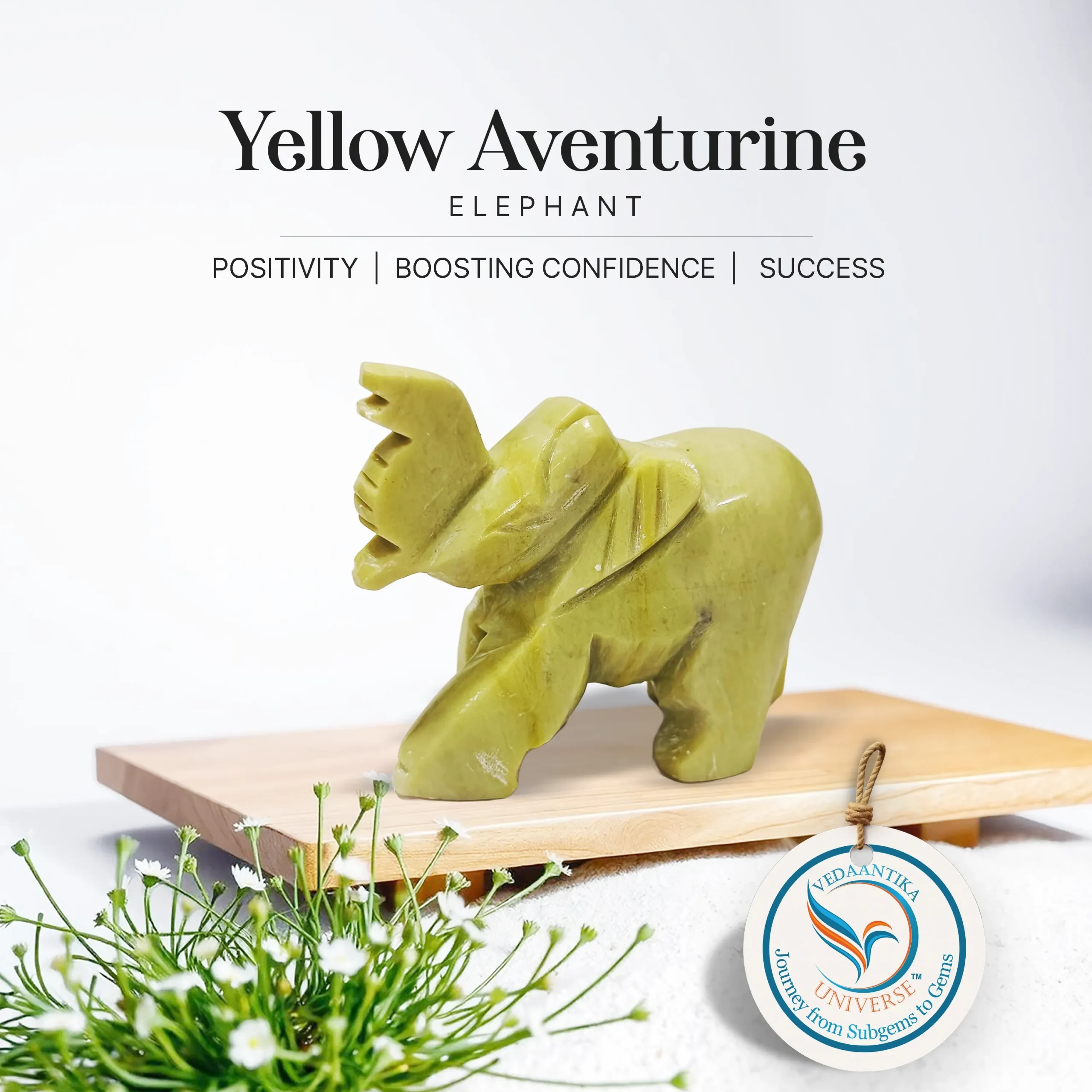 Yellow Aventurine Elephant
