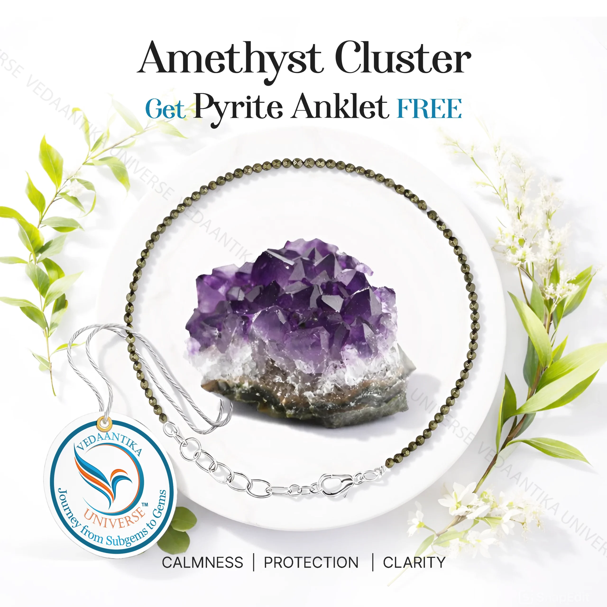 Natural Amethyst Cluster