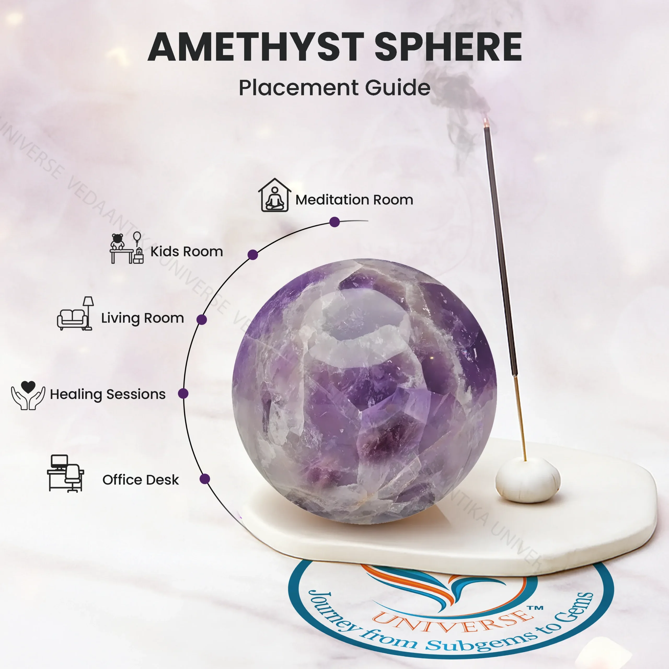 Amethyst Sphere for stress reduction