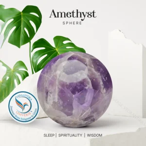 Amethyst Sphere for Stress & Mental Overthinking
