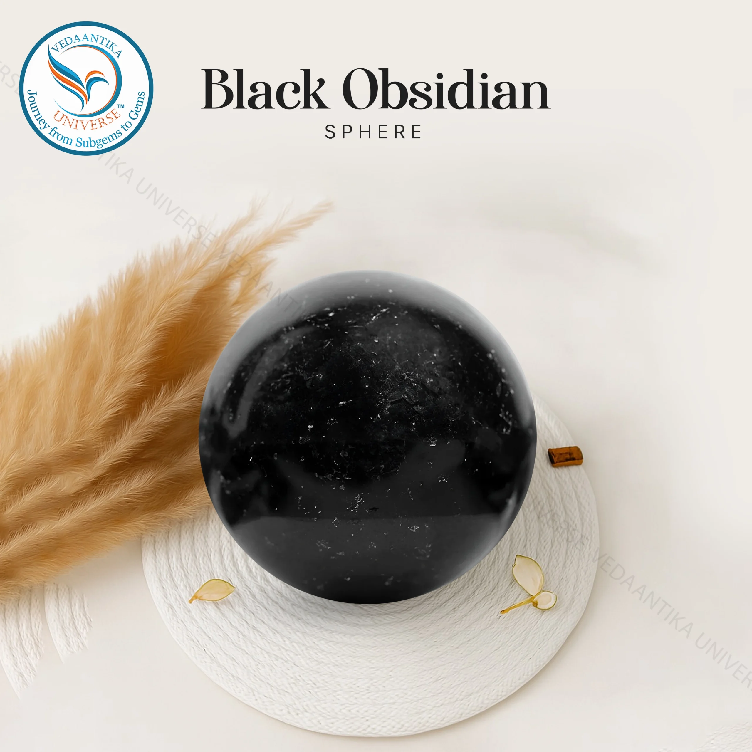 black obsidian sphere