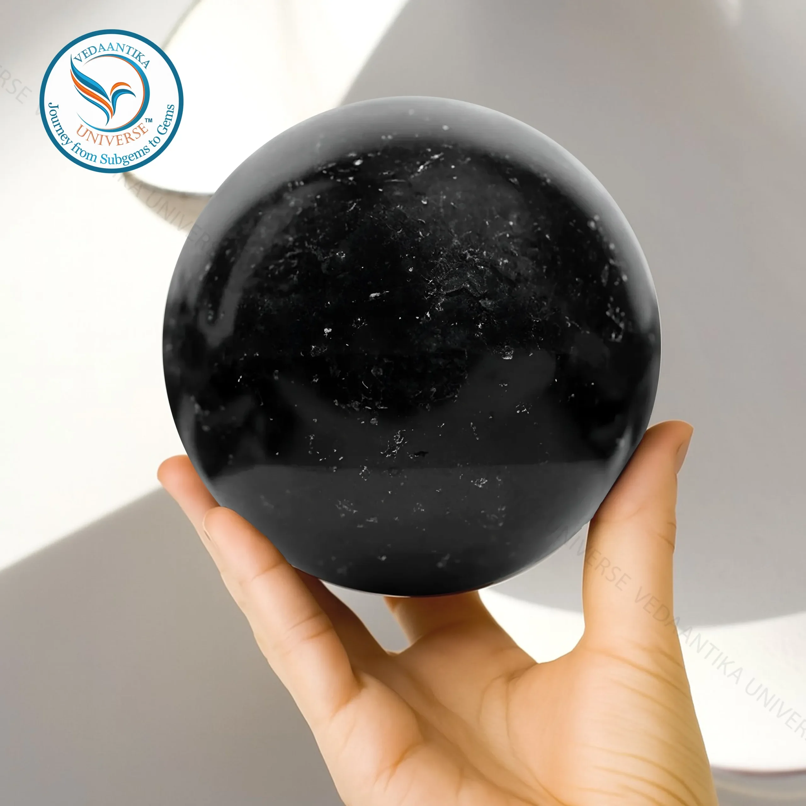 Black Obsidian Sphere for reducing overreaction