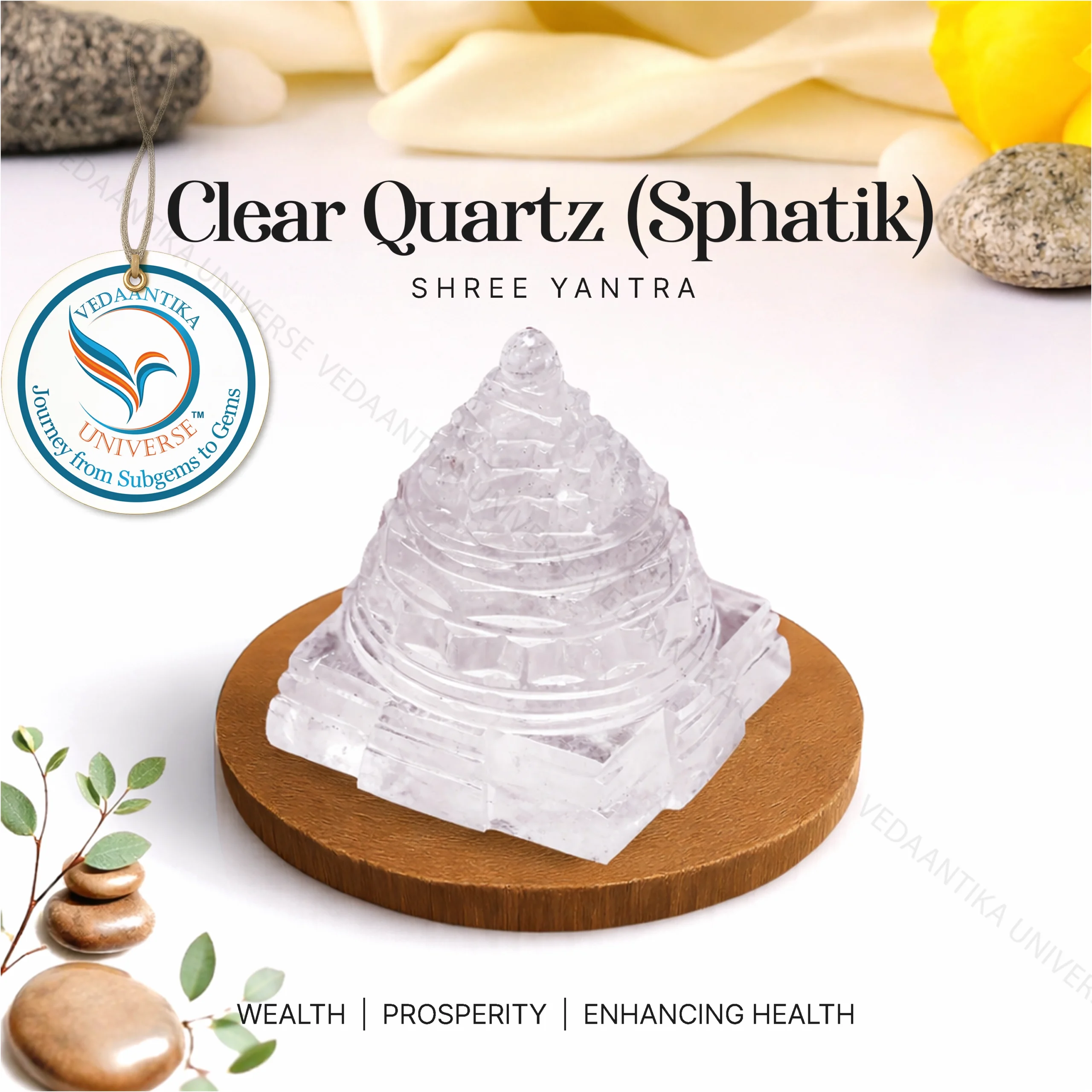 Clear Quartz Shree Yantra