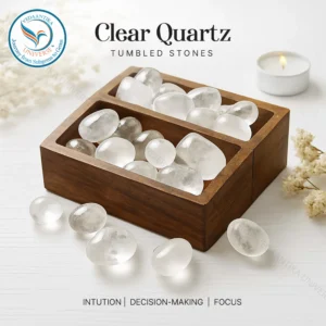Clear Quartz Tumbled Stone for Clarity, Energy & Balance
