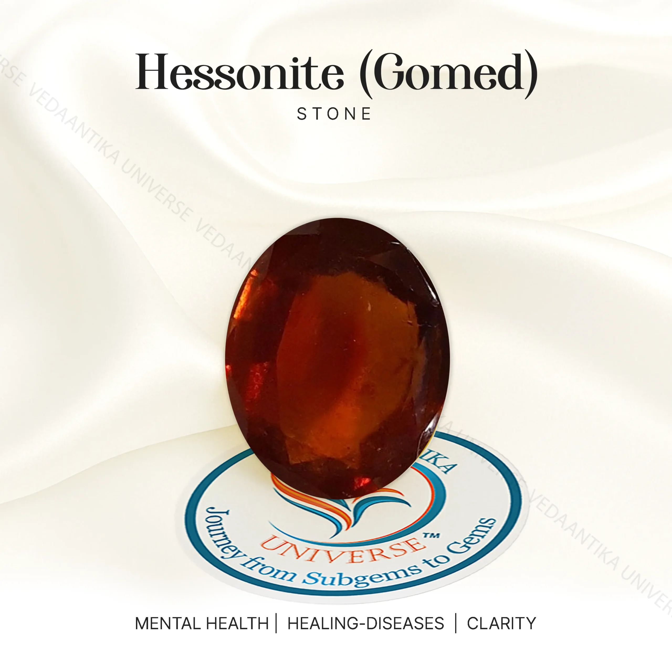 Hessonite (Gomed) stone for reducing confusion and improving decisions