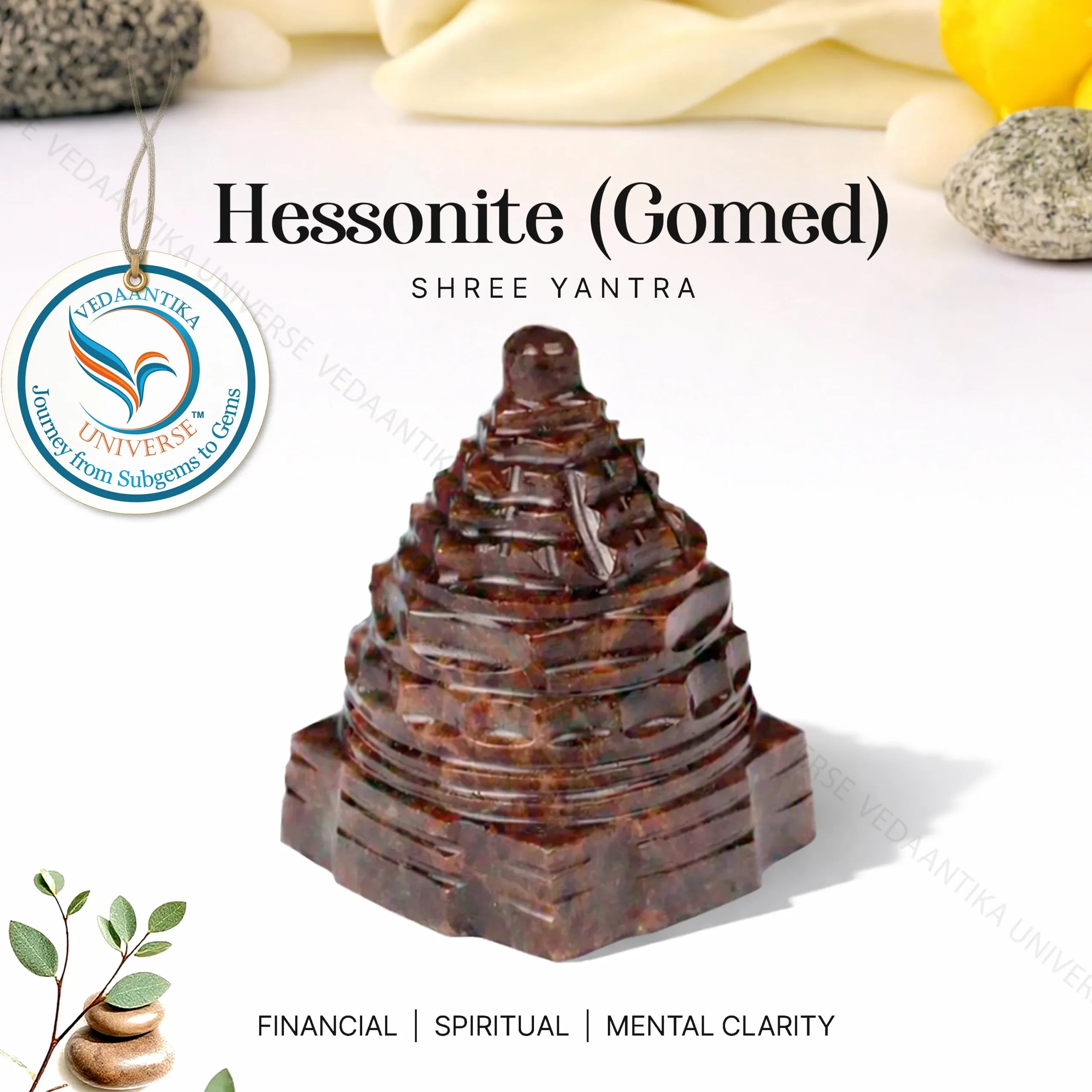 Hessonite Shree Yantra (Gomed)