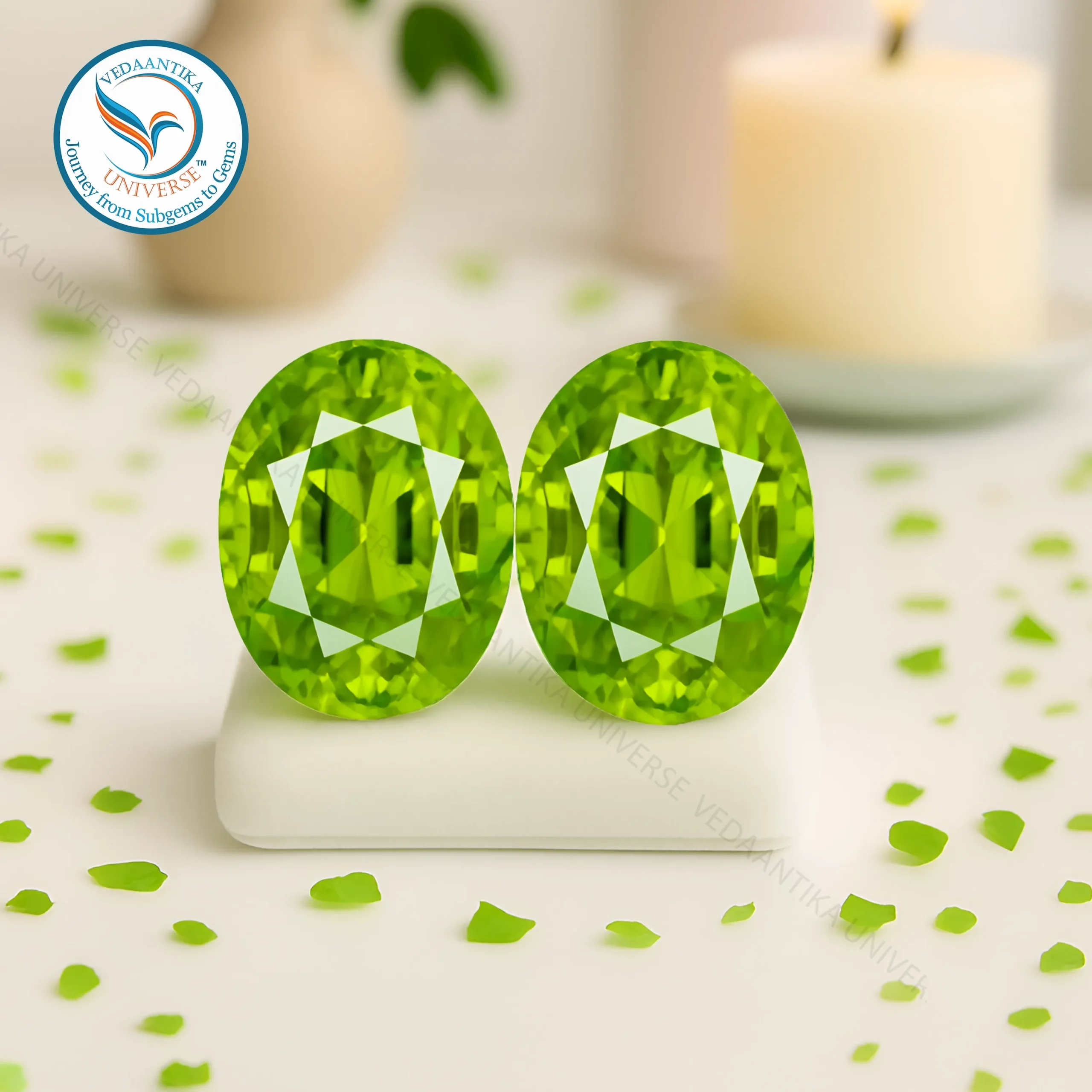 Genuine Peridot Stone for clear decision-making and mental stability