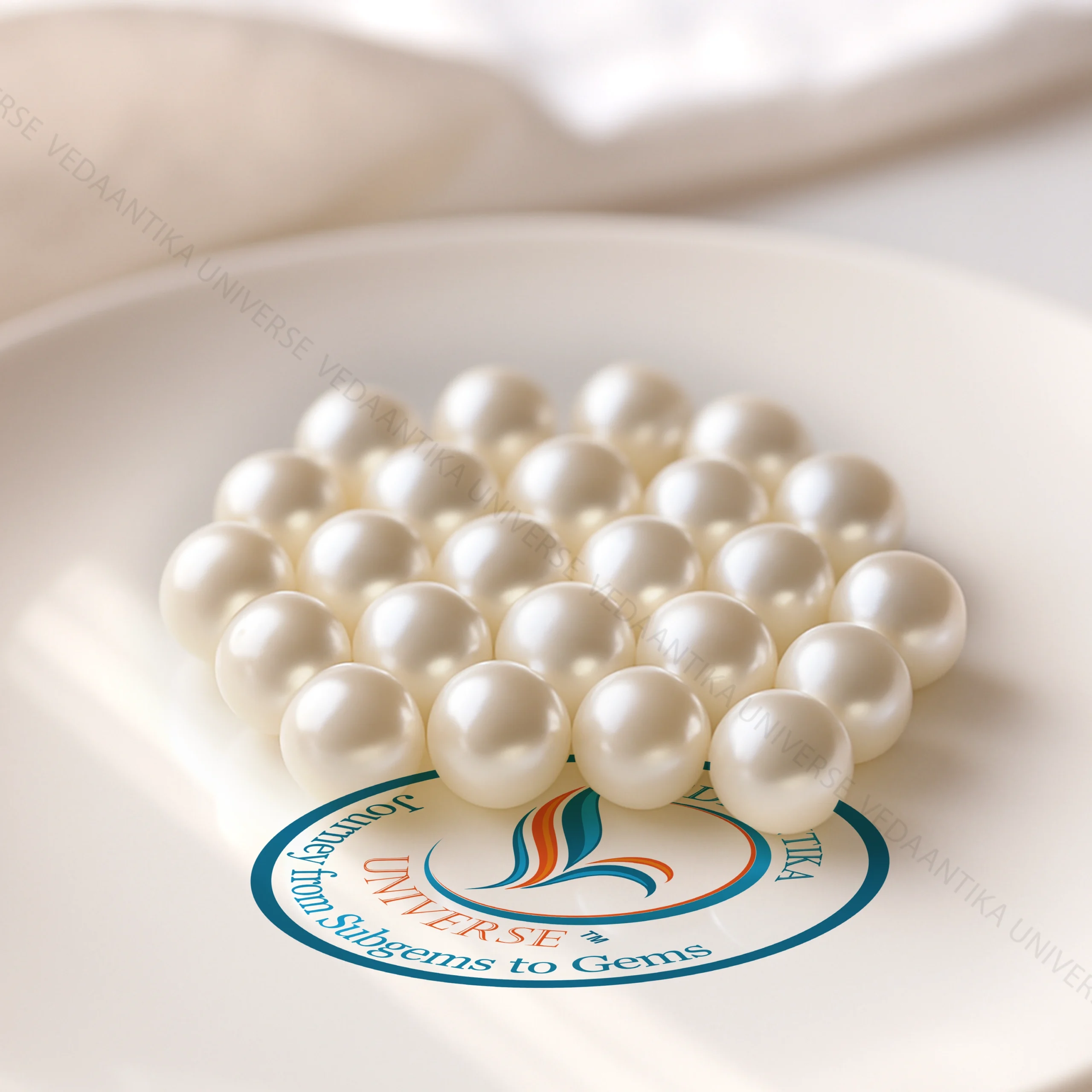 Natural pearl moti gemstone crystal