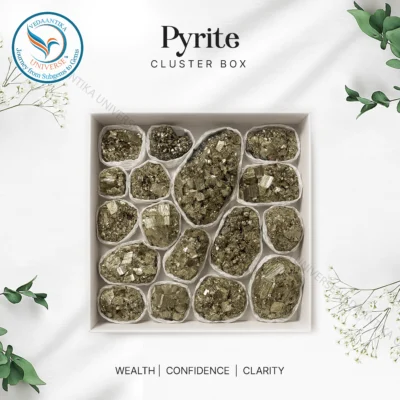 Natural Pyrite Cluster Box