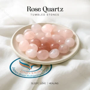 Rose Quartz Tumbled Stone for Love, Calmness & Emotional Balance