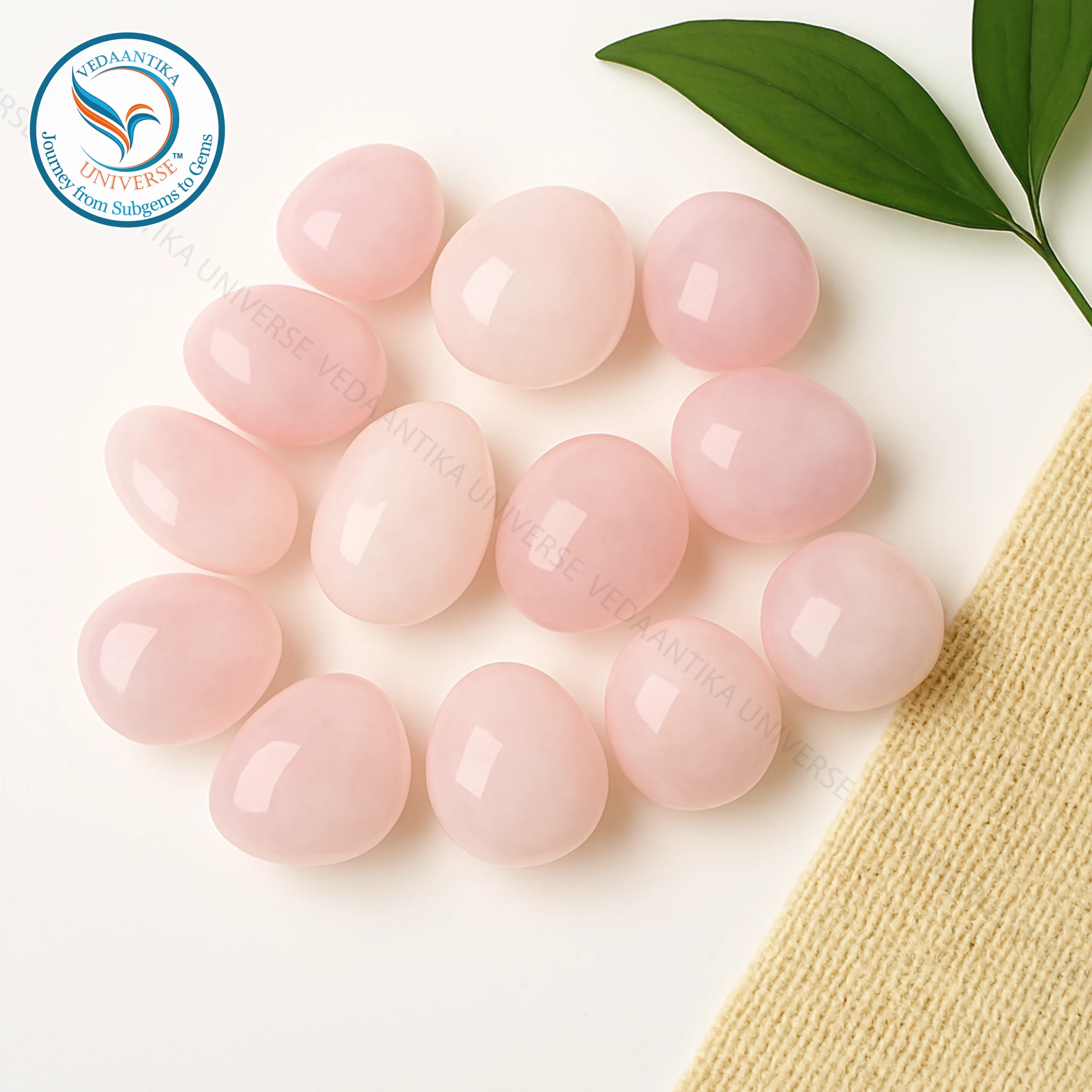 Rose Quartz Tumbled Stone AAA Collection