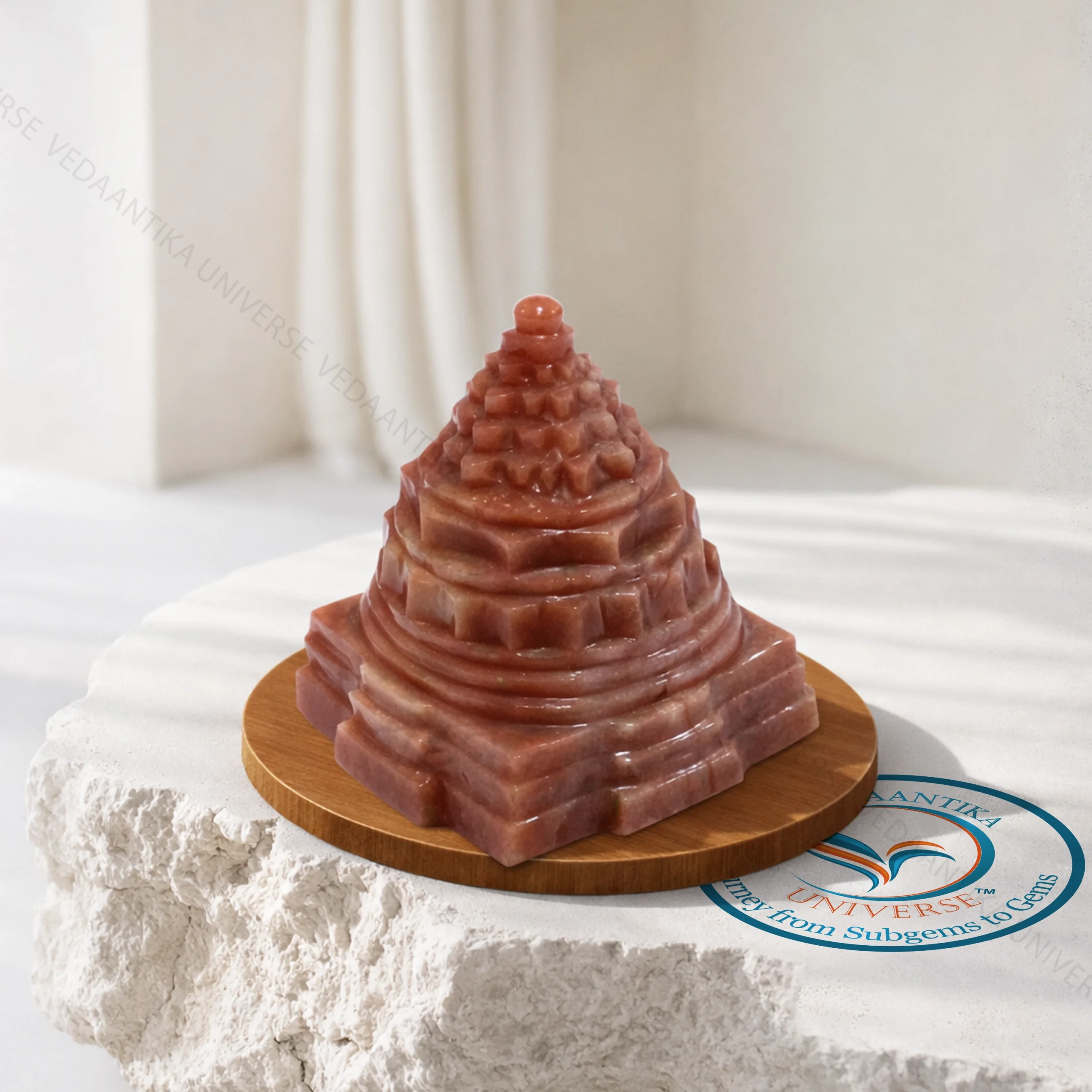 Sunstone Shree Yantra natural crystal