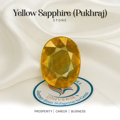 Yellow Sapphire (Pukhraj) stone for focus and financial clarity