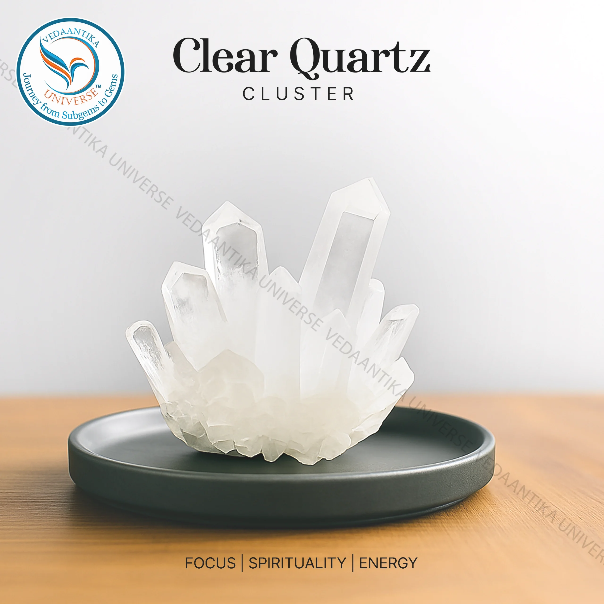 Natural Clear Quartz Cluster