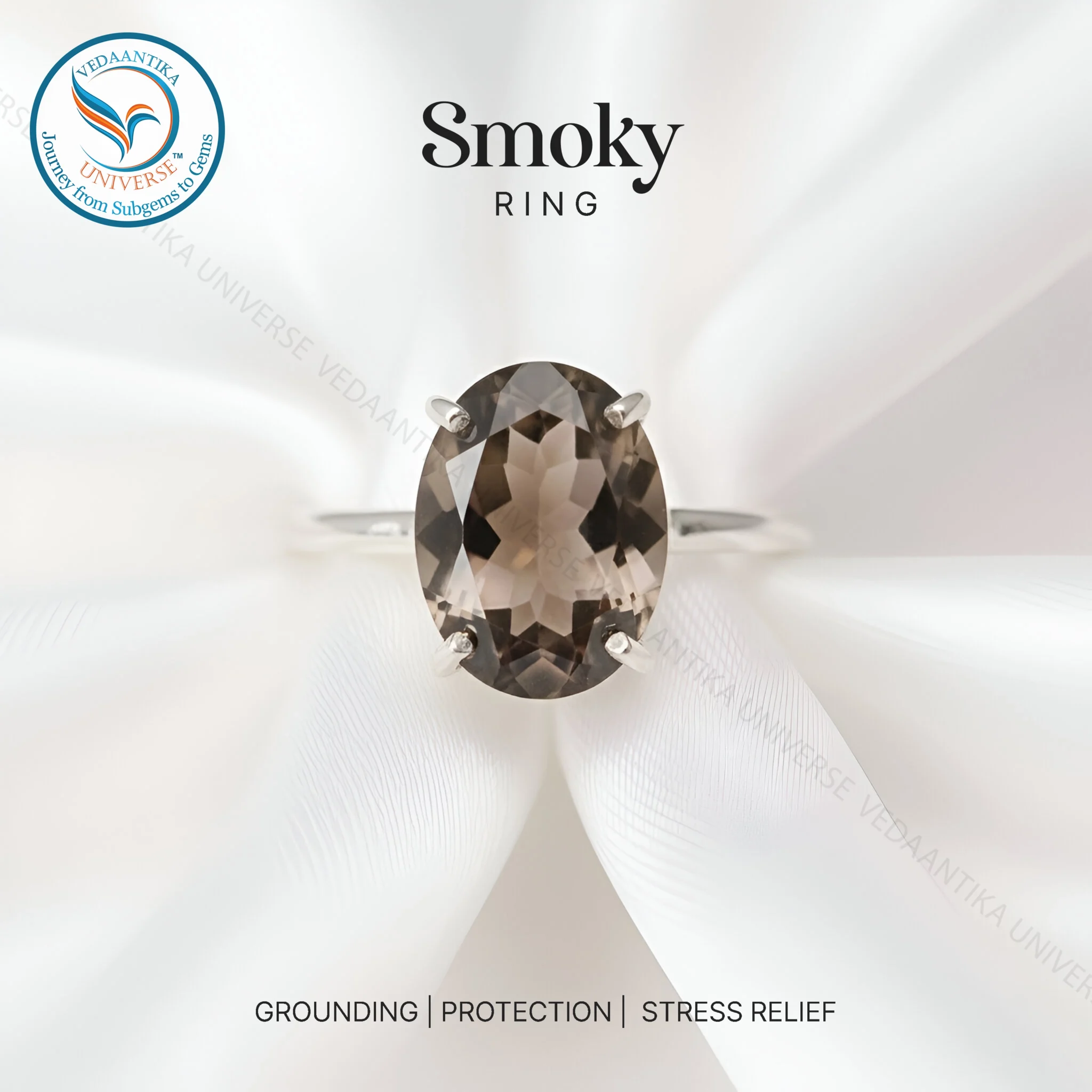 Natural Smoky Quartz Ring