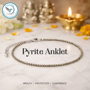 Pyrite Anklet for Prosperity, Confidence & Protection