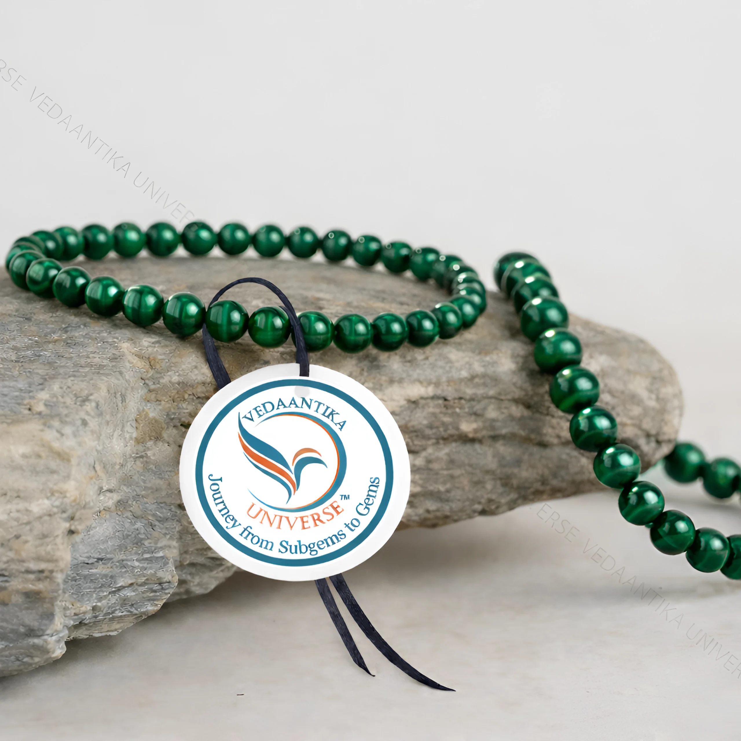 Genuine malachite bracelet 6mm