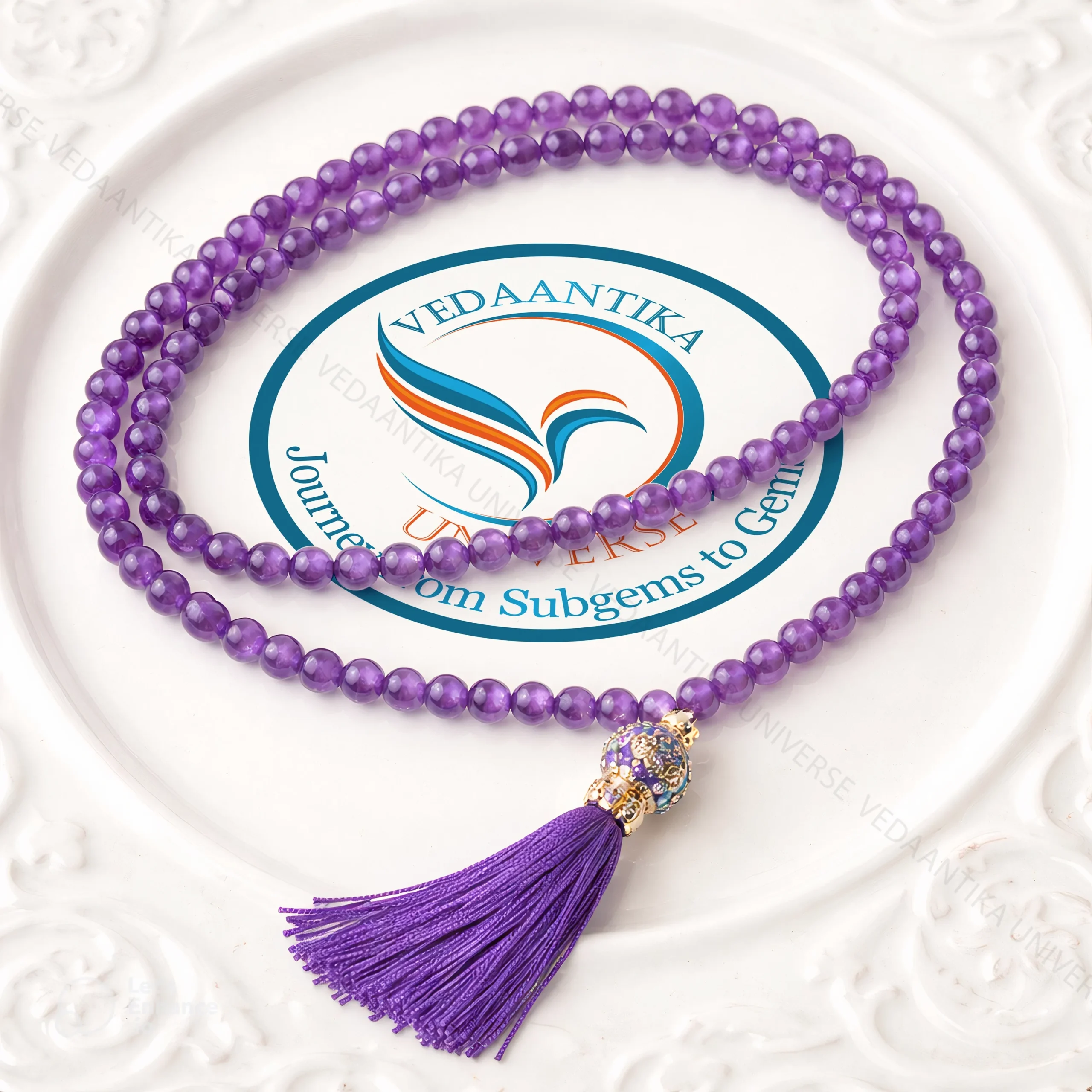 Natural Amethyst Mala