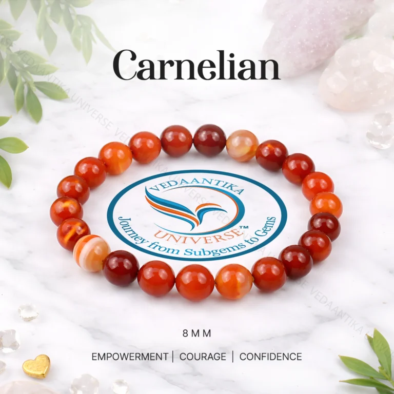 Natural Carnelian Bracelet for Confidence Courage and Motivation