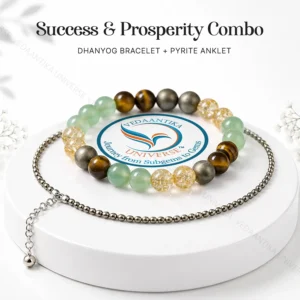 Success & Prosperity Combo | Dhanyog Bracelet & Pyrite Anklet