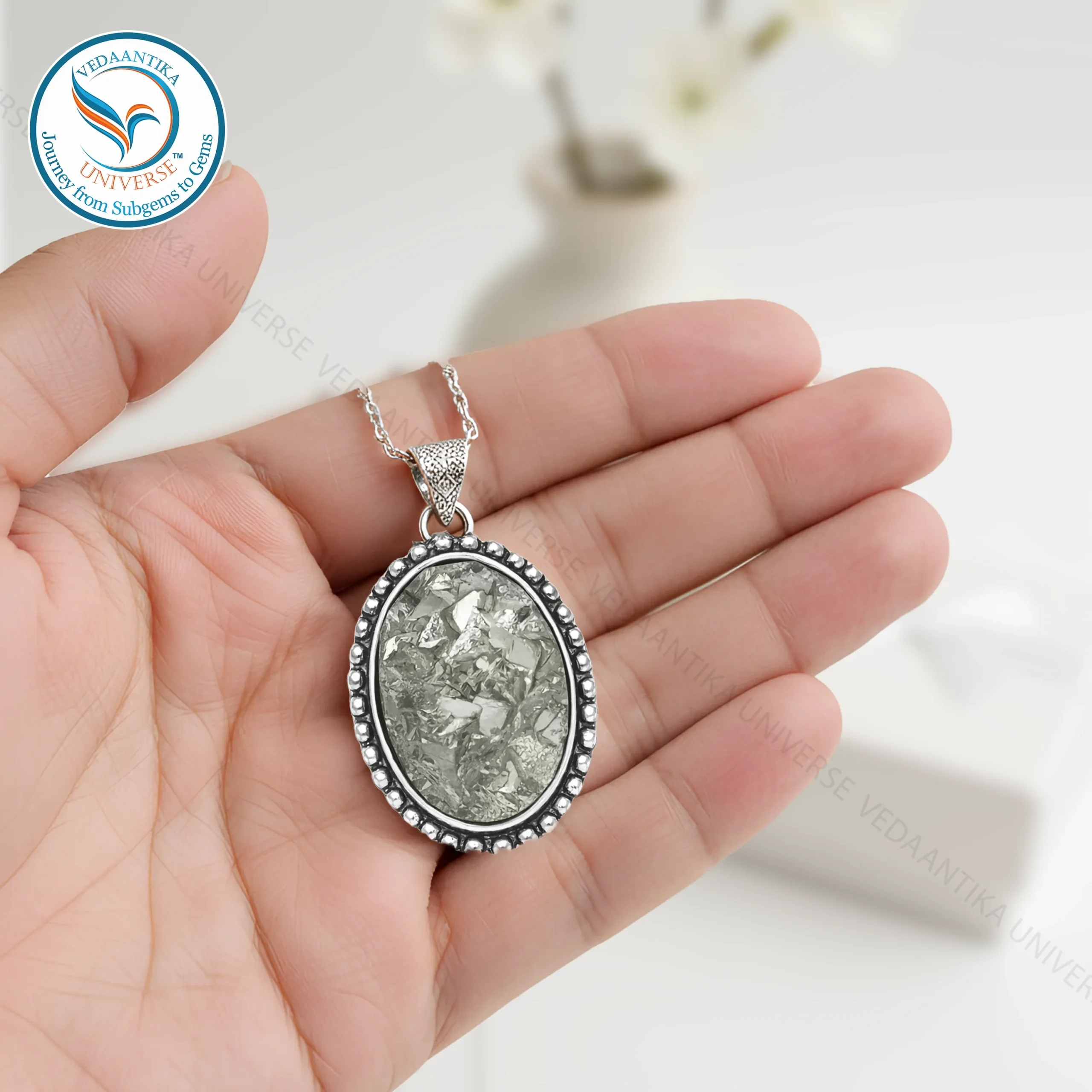 Pyrite Stone Pendant Natural