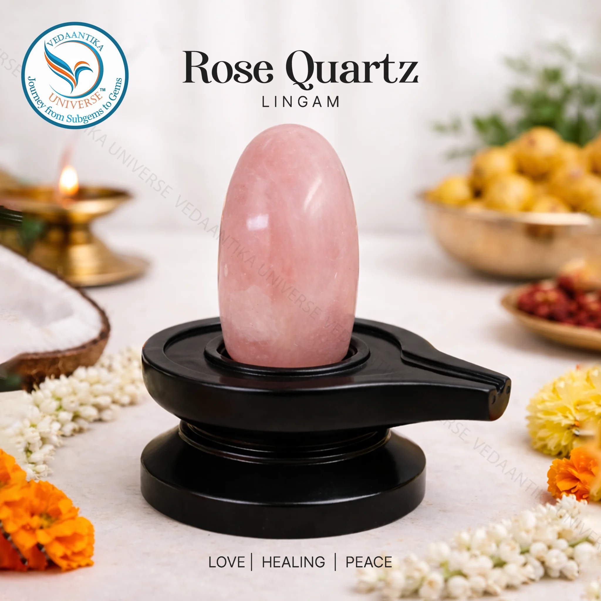 Rose Quartz Lingam