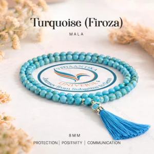 Turquoise (Firoza) Mala for Protection, Calmness & Positive Energy